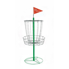Disc Golf Basket with Cross Chain
